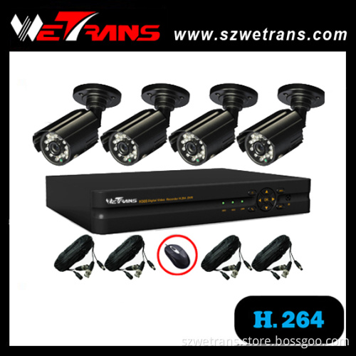 CCTV System 4CH Real Time DVR Kit (CCTV KIT-5204BFP)